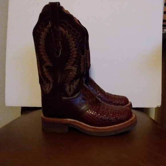 Lucchese Caiman Crepe Sole Womens Western Boots - Picture 1 of 5